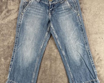 Guess Damshorts i slitet tyg, mellantvättad 26, jeansshorts i vintagestil | AD0059