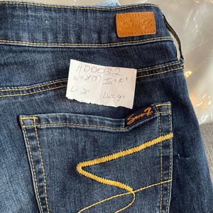 Seven 7 Damshorts med slitna jeans, mellantvättad, 29 (storlek 8), vintagestil | AD0032 bild 16