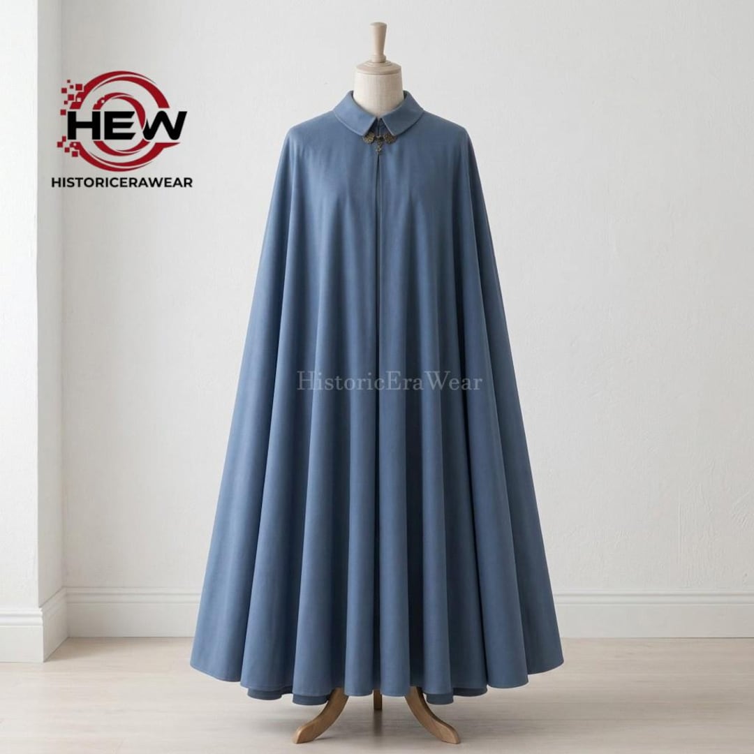 Victorian Full Length Cape Cloak | Wool Blend | Medieval Renaissance ...