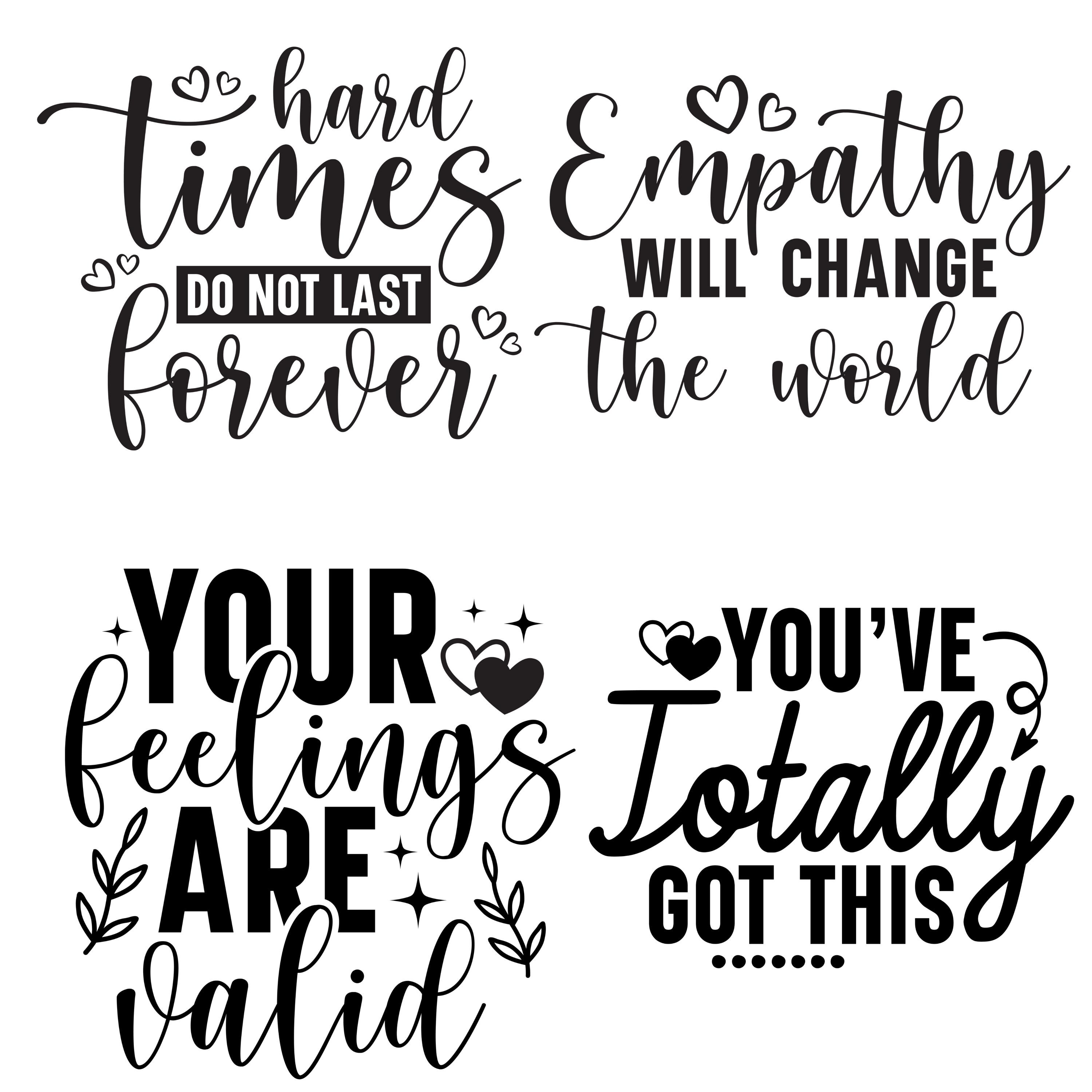 Mental Health SVG Bundle, Self Care, Healing Quotes (digital Download ...