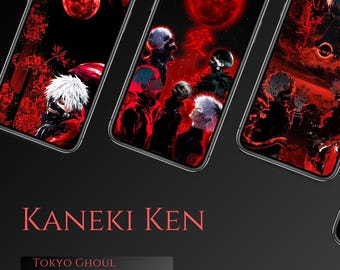 Fondos de pantalla de anime para teléfono, rojo oscuro y negro, Tokyo Ghoul Kaneki Ken (descarga digital)