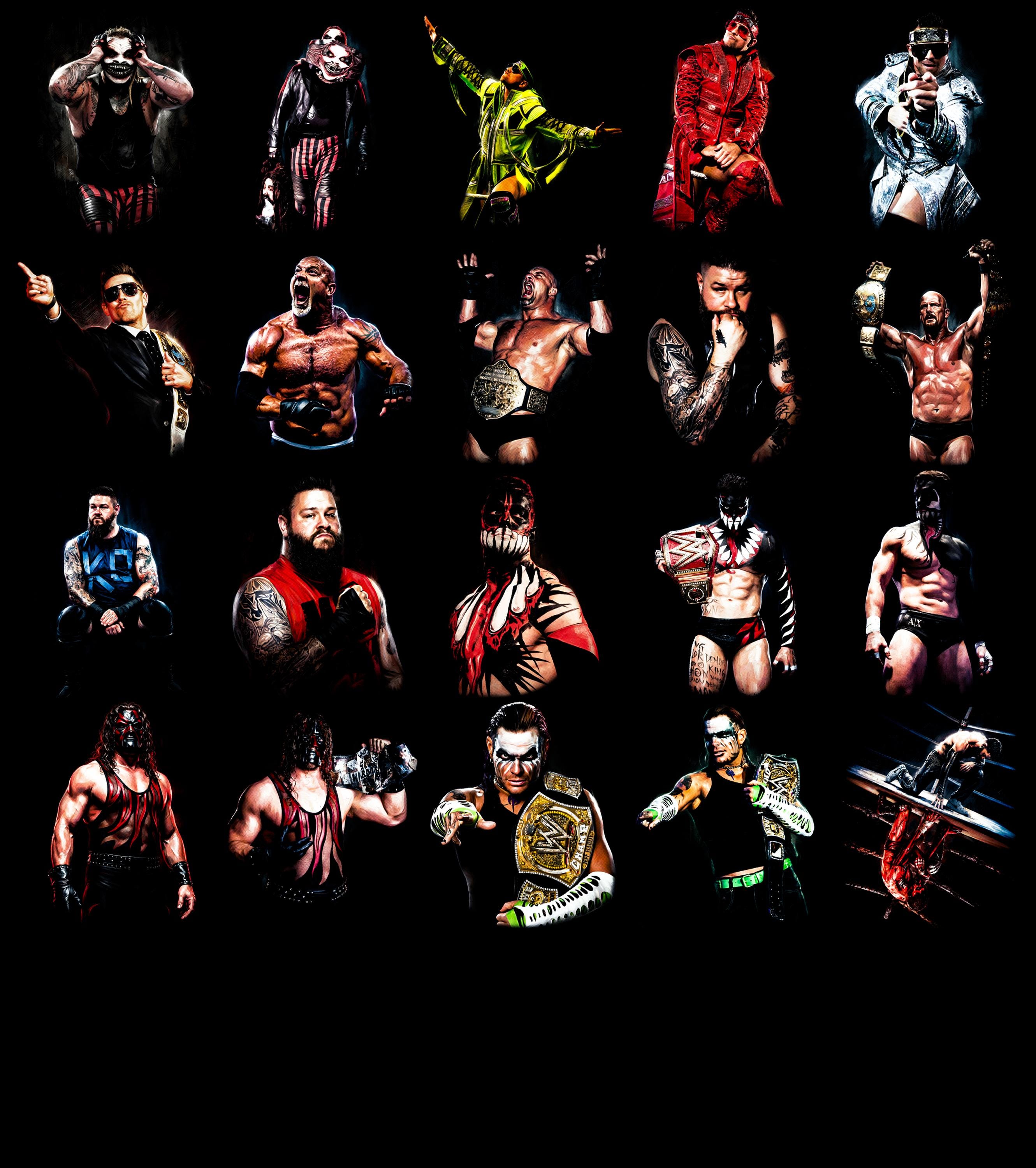 90 Halftone Wrestling Designs A2 A3 A4 | Pro Wrestling Graphic PNG ...