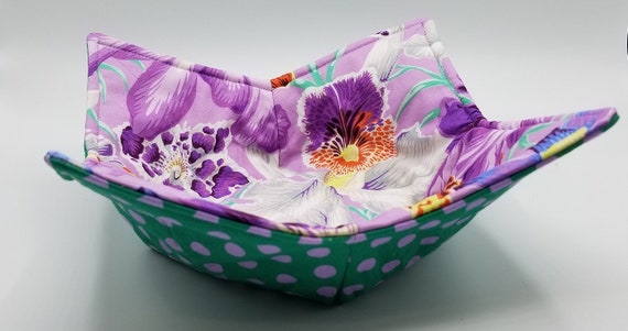 Lilacs Green Bowl Cozy | Etsy