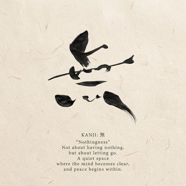 Japanese Calligraphy Wall Art Kanji 