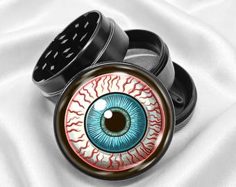 Retro Gothic Eyeball 4-Piece Metal Vanilla Spices Grinder Gift