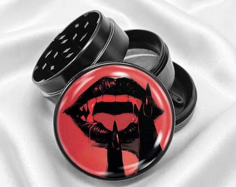 Blood Night Lips 4-Piece Metal Vanilla Spices Grinder Gift
