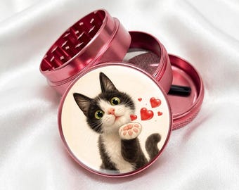 Love From Cats 4-Piece Metal Vanilla Spices Grinder Gift