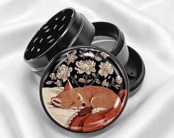 The Sleeping Fox 4-Piece Metal Vanilla Spices Grinder Gift