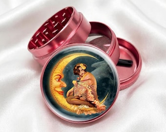 Vintage Moon Socialite 4-Piece Metal Vanilla Spices Grinder Gift