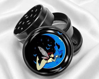 The Fairy Kissing the Moon 4-Piece Metal Vanilla Spices Grinder Gift