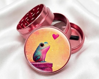 The Frog Waiting for Love 4-Piece Metal Vanilla Spices Grinder Gift
