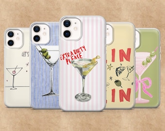 Dirty Martini Handyhülle Cocktail Martini für iPhone 17Pro, 16, 15, 14, 13, 12, Samsung S26, S25, S24, S23Fe, A16, A56, Pixel 10, 9Pro