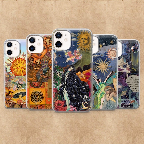 Whimsical Phone Case Whimsy Collage Fairy Cover for iPhone 17Pro, 16, 15, 14, 13, 12, Samsung S26, S25, S24, S23Fe, A16, A56, Pixel 10, 9Pro