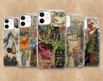 Dragon Phone Case Fantasy Medieval Cover for iPhone 17Pro 16, 15, 14, 13, 12, Samsung S26, S25, S24, S23Fe, A16, A56, Pixel 10, 9Pro