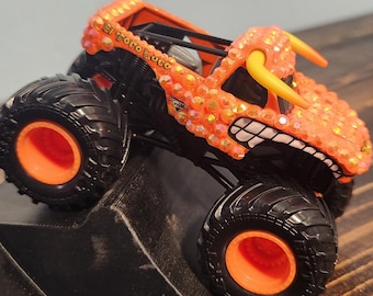 Bedazzled El Toro Loco Monster Jam Truck Toy – Shiny Rhinestone Car Decoration