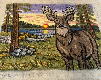 Deer at the Cottage (Digital Download) ” XL. 35”x 25”