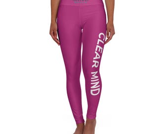 PINK High Waisted Yoga Leggings (AOP)