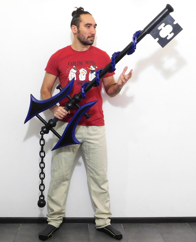 Large Dark Fantasy Key Sword Cosplay Prop - Dark Warrior JRPG EVA Foam ...