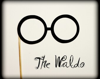 glasses on a stick