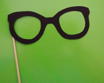glasses on a stick