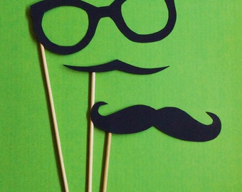 glasses on a stick
