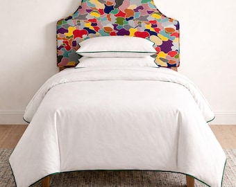 Testiera stampata spessa 7,6 cm - Dimensioni camera dormitorio Singolo/Singolo XL 76 cm A x 102 cm L Matrimoniale/Matrimoniale XL 76 cm A x 140 cm L