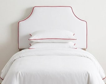 Cabecero con ribete de 7,6 cm de grosor - Tamaño para dormitorio universitario Twin/TwinXL 76 cm de alto x 102 cm de ancho Full/FullXL 76 cm de alto x 140 cm de ancho