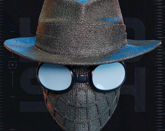 Noir Helmet/Mask - Nic Cage Version - Siper Man - Cosplay