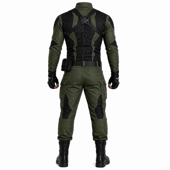 Mens Tactical Suit Cosplay Green Black Military Combat Outfit - Etsy