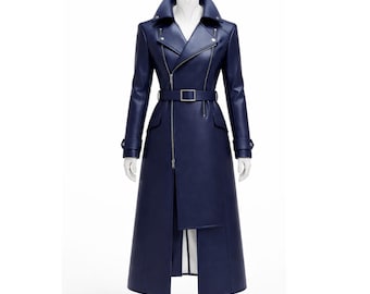 Op anime geïnspireerde trenchcoat dames – lange jas met riem