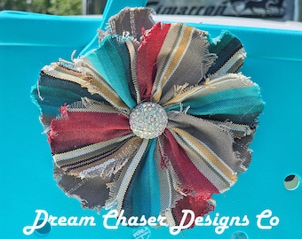 Bogg Bag flower, Western Bogg Bag, Fabric flower, Bogg Bag Decoration, Bogg Bag charms, Bogg Bag accessories