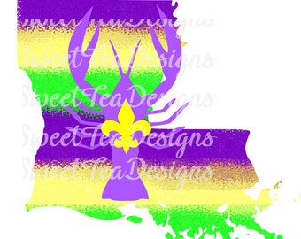 Mardi gras digital download design, sublimation design, mardi gras sublimation design, png download, louisiana, crawfish, fleur de lis