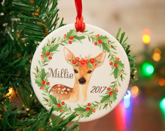 Girls Christmas ornament, boys Christmas ornament, Deer, Polar Bear, Pig, Bird, Guniea Pig, Dalmation, Penguin, chicken, Christmas ornament,