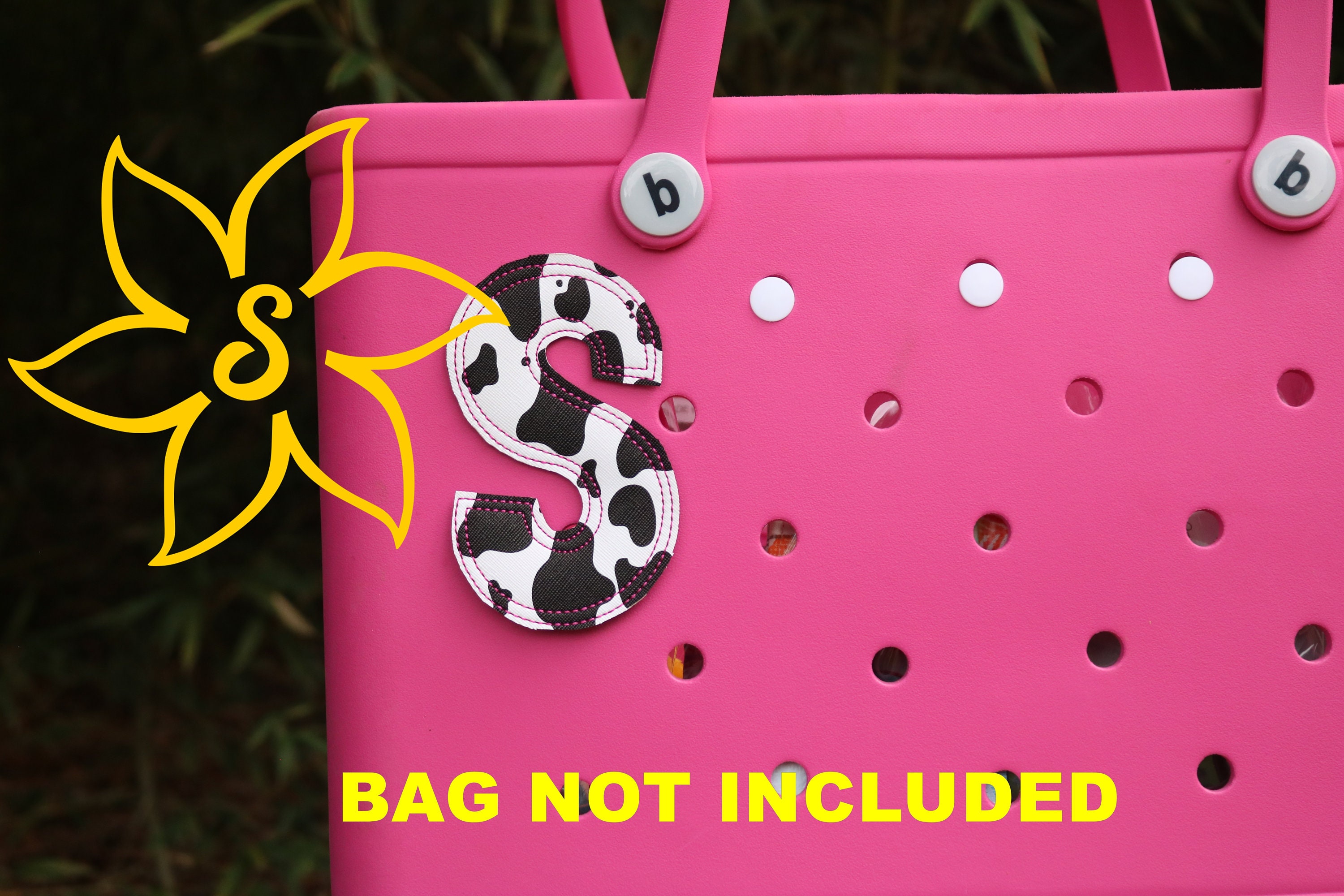 Bogg Bag monogram Bogg Bag initial Bogg Bag charm Bogg Bag Etsy