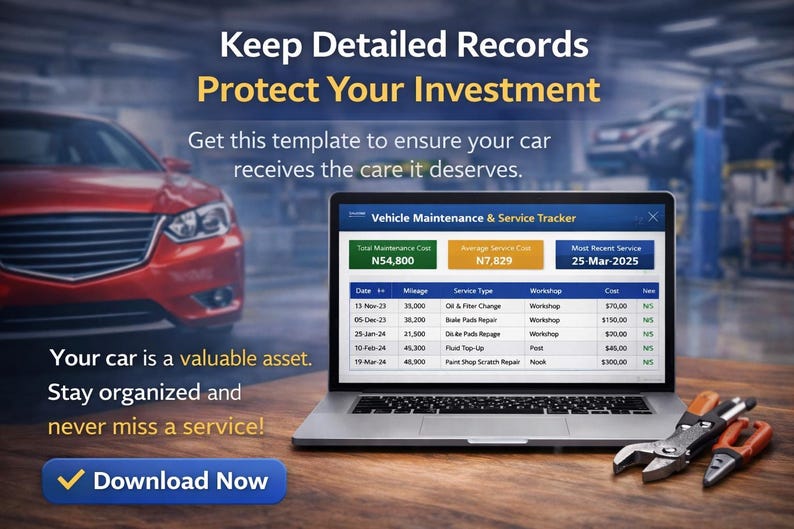 Car Expense Tracker Google Sheets, Vehicle Maintenance Cost Log Excel ...