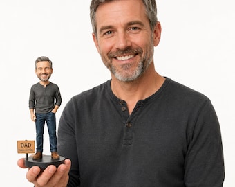 Custom Bobblehead from Photo, Handmade Replica Model, Unique Birthday Gift