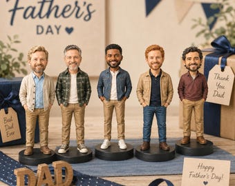 Custom Bobblehead Doll from Photo, Personalized Figurine Gift