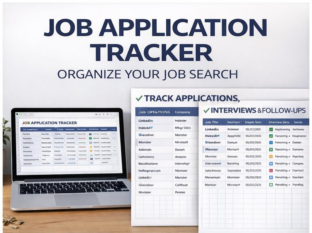 Career Change Planner | Job Search Tracker Template | Professional Job ...