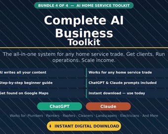 AI Business Toolkit für Dienstleister: Anfragen, Angebote, Pflegen (Digitaler Download)