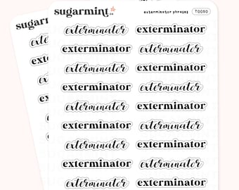 Exterminator Script Stickers