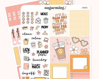 Hobonichi Cousin Planer Sticker Kit - Wöchentliche A5 Journaling Aufkleber