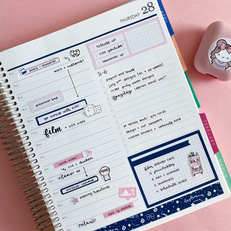 Erin Condren Daily Duo Weekly Planner Kit Printable Weekly Etsy