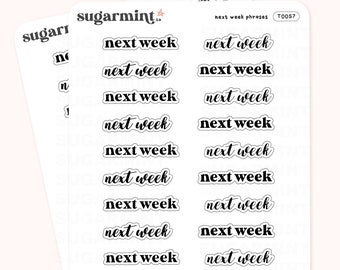 Upcycling Sticker für nächste Woche