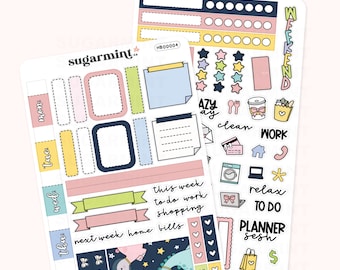 Space Dinos Hobonichi Wochen Planer Sticker Kit