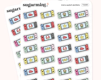 Musroom World Videospiel Konsole Tinies Aufkleber