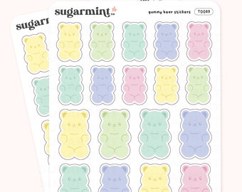 Gummy Bears Tinies Stickers