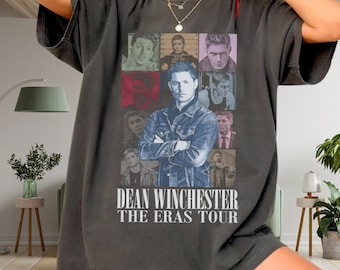 Dean Winchester Eras Tour Shirt, Supernatural Inspired Vintage Tee, Comfort Colors 1717 Graphic Tee, Retro TV Series Fan Gift, Unisex Shirt