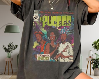 Fugees Inspired Vintage Rap T-Shirt – 90s Hip Hop Graphic Tee on Comfort Colors 1717, Lauryn Hill Style Streetwear Shirt