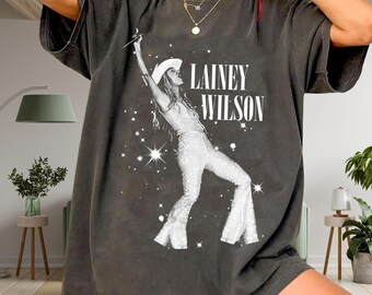 Lainey Wilson Tour Inspired T-Shirt, Country Concert Tee, Western Cowgirl Graphic, Vintage Style Comfort Colors 1717, Country Music Fan Gift