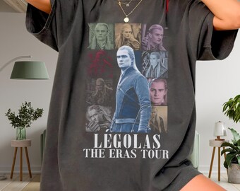 Legolas Eras Tour Shirt, Fantasy Inspired Graphic Tee, Vintage Style LOTR Shirt Comfort Colors 1717, Elven Archer Tee Unisex Oversized Shirt